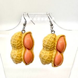 Peanut Earrings - Circus Earrings - Carnival Earrings - State Fair Accessories